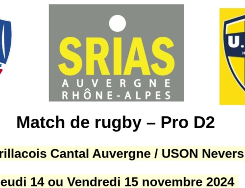 ACTION SRIAS – Match de rugby ProD2 : Stade Aurillacois / USON Nevers // 14/15 novembre 2024