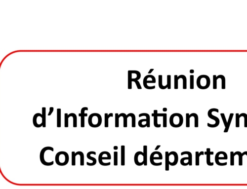 Réunion d’information syndicale départementale – Conseil Départemental