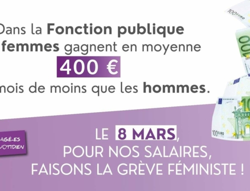 8 MARS : GRÈVE FÉMINISTE POUR L’ÉGALITÉ MAINTENANT !