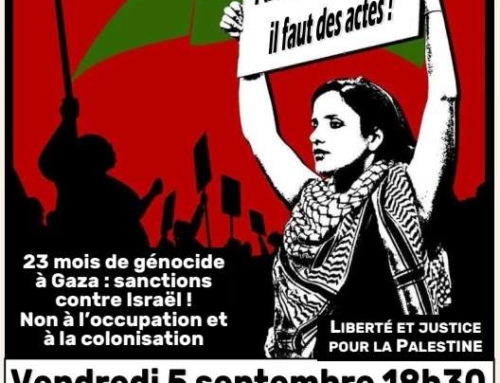 Rassemblement Cantal Palestine Solidarité – vendredi 5 septembre à 18h30, Place des Droits de l’Homme à Aurillac