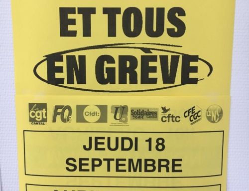 Grève et manifestations – jeudi 18 septembre 2025