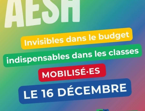 MOBILISATION AESH – Mardi 16 décembre 2025 10h, à la FSU 15