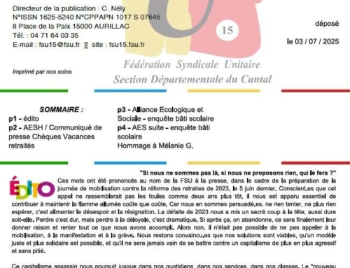 Notre fédération – 126 de juillet 2025