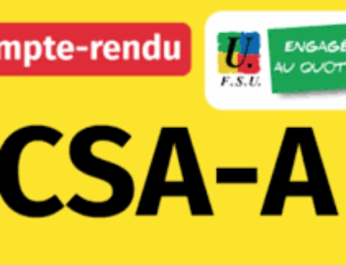 CSA académique – répartition des moyens : lundi 2 février 2026